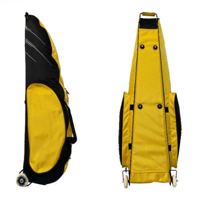 TBQATNTS Fencing Sword Bag, Fencing Roller Bag, 1680D Oxford Cloth Pull-Over Sword Bag, Waterproof and Durable, Light Weight, Easy to Handle, Suitable for Fencing Sword Suits and Masks,Yellow