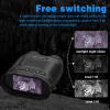 HMWOKPOT Rechargeable NVG Night Vision Binoculars, 2.5K Night Vision Goggles for Adults, 10X Optical Zoom, 8X Digital Zoom,Green view 3