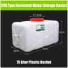 SJFOOS Water Tank White 75 Liters Camping Water Storage Carrier Jug for Outdoors CampingEmergency Portable Canteen Water TankPortable Water Storage Containers with Faucet view 2