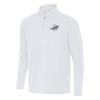 Antigua Men's White Miami Dolphins Intent Quarter-Zip Pullover Top view 1