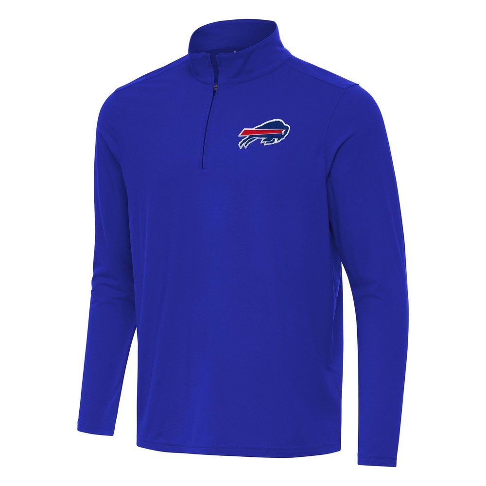 Antigua Men's Royal Buffalo Bills Intent Quarter-Zip Pullover Top