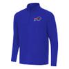 Antigua Men's Royal Buffalo Bills Intent Quarter-Zip Pullover Top view 1