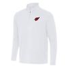 Antigua Men's White Arizona Cardinals Intent Quarter-Zip Pullover Top view 1