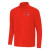 Antigua Men's Orange Cleveland Browns Intent Quarter-Zip Pullover Top view 1