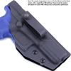 [1 Pair] HolsterSmith - (5.75 inch) - IWB Soft Belt Loops - (Orange)  HD Ruberized Nylon - w/Pull-The-Dot Security Snaps & Multi Mounting Hardware - (Fits 1.25-2.0 inch Belts (Adjustable) view 4