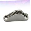 Anneome 2pcs Stainless Steel Cleat for Sailing Rope Buffer Device Tensioner for Yacht and Boat Ropes Essential Sailing Accessory view 2