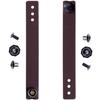 [1 Pair] HolsterSmith - (5.75 inch) - IWB Soft Belt Loops - (Brown)  HD Ruberized Nylon - w/Pull-The-Dot Security Snaps & Multi Mounting Hardware - (Fits 1.25-2.0 inch Belts (Adjustable) view 1