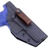 [1 Pair] HolsterSmith - (5.75 inch) - IWB Soft Belt Loops - (Brown)  HD Ruberized Nylon - w/Pull-The-Dot Security Snaps & Multi Mounting Hardware - (Fits 1.25-2.0 inch Belts (Adjustable) view 3