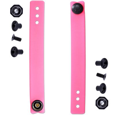 [1 Pair] HolsterSmith - (5.75 inch) - IWB Soft Belt Loops - (Hot Pink) HD Ruberized Nylon - w/Pull-The-Dot Security Snaps & Multi Mounting Hardware - (Fits 1.25-2.0 inch Belts (Adjustable)