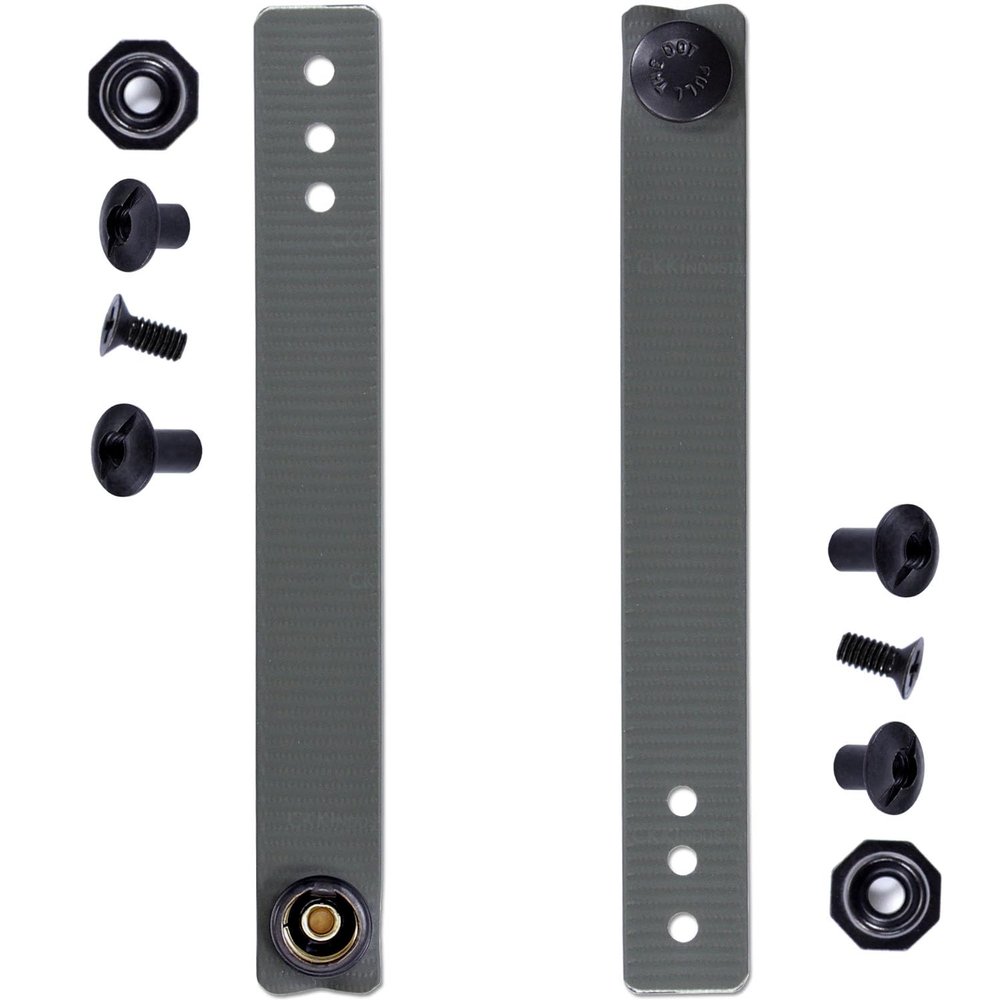 [1 Pair] HolsterSmith - (5.75 inch) - IWB Soft Belt Loops - (Foliage)  HD Ruberized Nylon - w/Pull-The-Dot Security Snaps & Multi Mounting Hardware - (Fits 1.25-2.0 inch Belts (Adjustable)