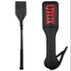 MILOPEDOX Riding Crop 18" Faux Leather Paddle Whip 12" Riding Set Whip Double Layer Durable Riding Whip for view 1