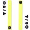 [1 Pair] HolsterSmith - (5.75 inch) - IWB Soft Belt Loops - (Yellow) HD Ruberized Nylon - w/Pull-The-Dot Security Snaps & Multi Mounting Hardware - (Fits 1.25-2.0 inch Belts (Adjustable)