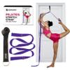 Pilates Stretching Strap with Door Anchor - Flexibility Equipment for Pilates Practitioners - Ideal for Improving Leg Flexibility, Core Stability, and Posture Alignment at Home (Purple) view 1