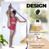 Pilates Stretching Strap with Door Anchor - Flexibility Equipment for Pilates Practitioners - Ideal for Improving Leg Flexibility, Core Stability, and Posture Alignment at Home (Purple) view 2