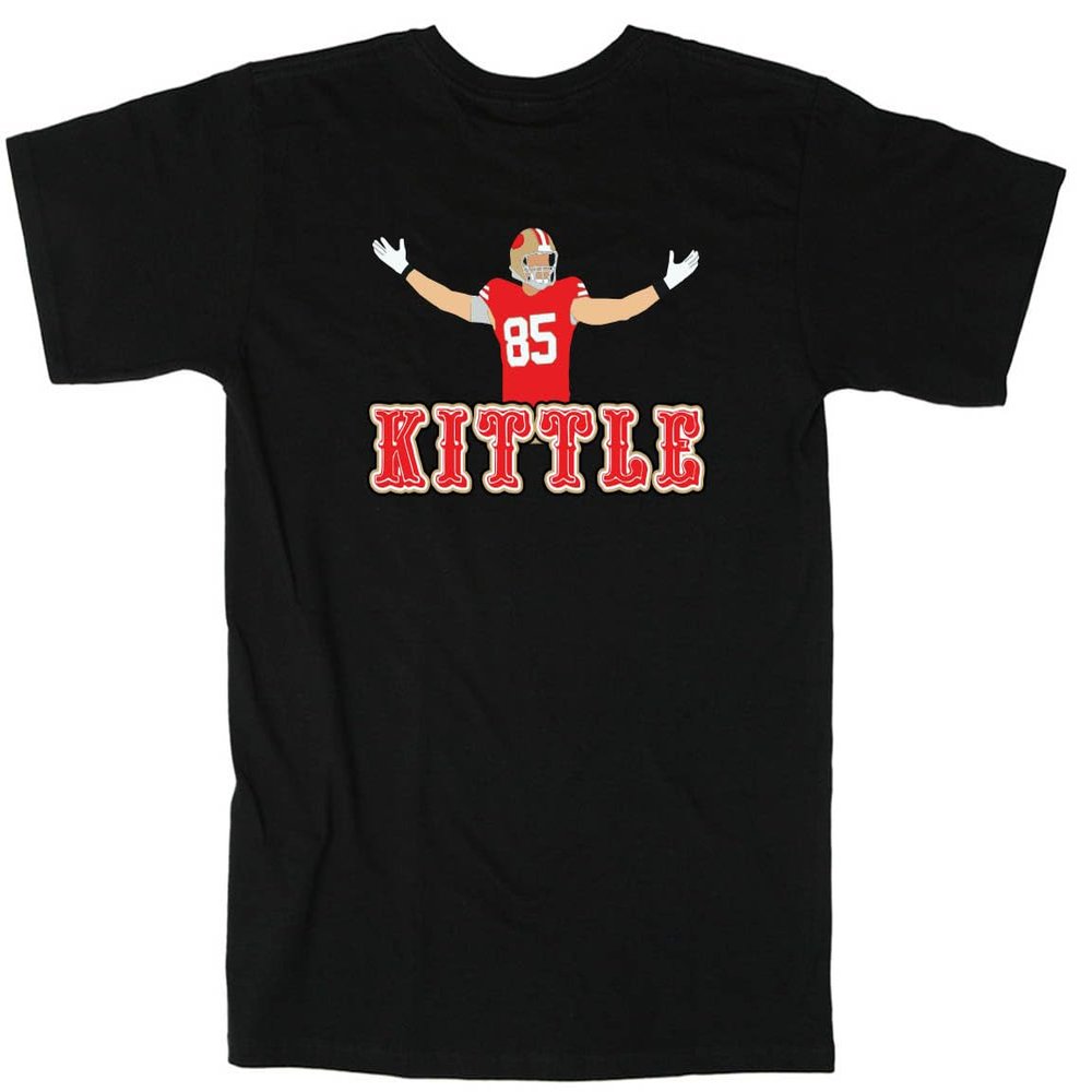 George Kittle San Francisco TD Shirt T-Shirt Youth Medium Black