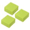 PATIKIL 5x5x2.5cm Pickleball Paddle Eraser,3 Pcs Square Rubber Pickleball Racket Dust Remover Bar Cleaner,Green view 1