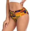 ZLYYXY Women'S Novelty Underwear African Weaving Printed Briefs Panties For Women Soft Comfortable And Breathable (Xs-4xl) Black view 3