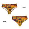 ZLYYXY Women'S Novelty Underwear African Weaving Printed Briefs Panties For Women Soft Comfortable And Breathable (Xs-4xl) Black view 4