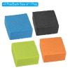 PATIKIL 5x5x2.5cm Pickleball Paddle Eraser,1 Set Square Rubber Pickleball Racket Dust Remover Bar Cleaner,Multicolor view 3