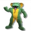 Power Green Cobra Suit Animal Mascot Costume Party Carnival Costumes With Fan Inside the Head
