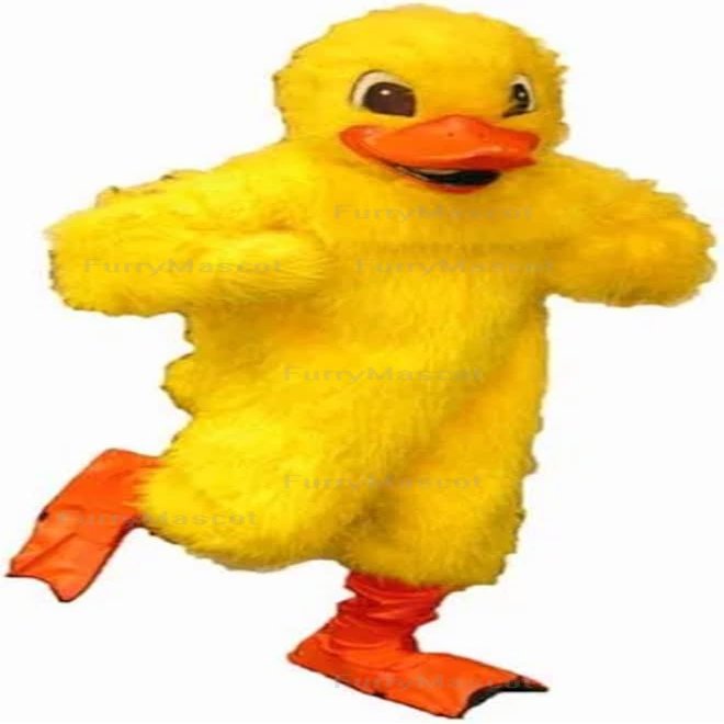 Yellow Lightweight Duck Suit Animal Mascot Costume Party Carnival Costumes With Fan Inside the Head