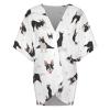 Boston Terrier Womens Lightweight Summer Cardigan - Casual Short Sleeve Beach Cover-Up view 2