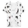 Boston Terrier Womens Lightweight Summer Cardigan - Casual Short Sleeve Beach Cover-Up view 3