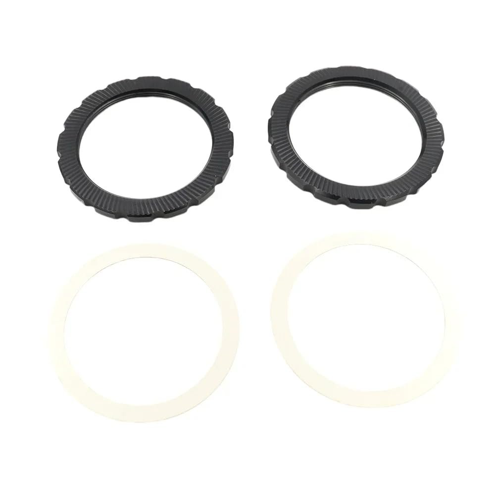 fistCycling for Campagnolo Fulcrum for Bora WTO Centerlock Disc Brake Rotor Lock Ring or AFS Disc Brakes : M1-101B (Black 2PCS)
