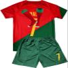 Soccer Jerseys Kids 7#10 Football Sports Fan for Boys Girls Youth Soccer Shirts and Shorts Stockings Set for 4-14 Years Red view 1