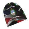 Argentina Coat of Arms Argentina Comfort Elegance Knitted Hat Black Daily for Men Women view 4