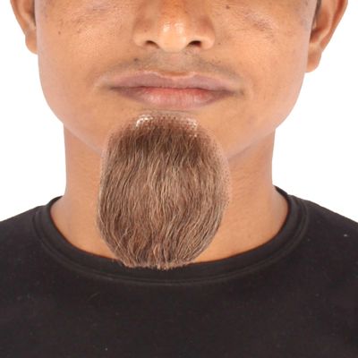 BC GOODS BY Synthetic and Human Hair Blend Goatee for Men, Light Brown