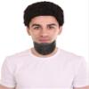 BC GOODS BY Men's Premium Human Hair Beard for Cosplay and Performance, Grey view 1