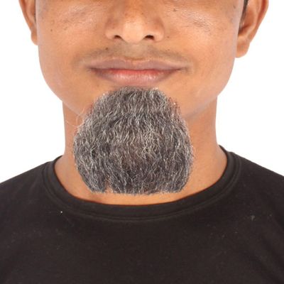 BC GOODS BY Synthetic and Human Hair Blend Goatee for Men, Grey