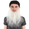 BC GOODS BY Long Synthetic Beard for Men Ideal for Cosplay and Performance, Medium Grey view 1