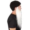 BC GOODS BY Long Synthetic Beard for Men Ideal for Cosplay and Performance, Light Grey view 4