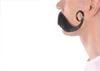 BC GOODS BY Men's Curly Mustache Human Hair Facial Hair for Cosplay, Black view 4