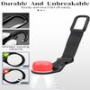 ZXZone 2PCS Bottle Buckle Clip Hanging Buckle Portable Water Bottle Ring Holder Keychain Mineral Water Bottle Clip for Backpack Belt Nylon Webbing Strap for Outdoor Tactical Camping Hiking(D,Red) view 4