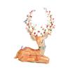 Colaxi Enamel Elk Trinket Box Enameled Jewelry Box Ornament Metal Craft Ornate Decor Decorative Jewelry Holder Box for Necklace, Orange view 2