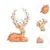 Colaxi Enamel Elk Trinket Box Enameled Jewelry Box Ornament Metal Craft Ornate Decor Decorative Jewelry Holder Box for Necklace, Orange view 3