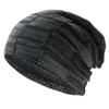 PFFY Beanie Hats for Men Women Winter Thick Warm Lined Beanies Knit Skull Cap Mix Black view 1