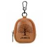 Personalized Leather Coin Pouch with Zipper, Coin Purses with Custom Engraved Names view 2
