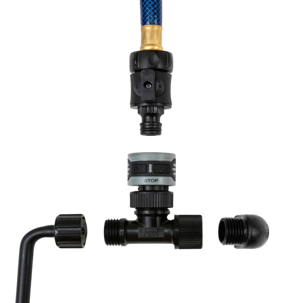 Flush Buddy Yamaha Outboard Flush Adapter - Quick Connect compatible Straight Outboard Flush Adapter for Outboard Yamaha Engine