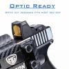IWB Kydex Holster for Glock 19 19X 23 32 44 45 MOS Gen 3/4/5 with Olight Baldr S/Baldr Mini Tactical Flashlight RMR Red Dot Optics Ready, Appendix Concealed Carry, Left Hand - Carbon Fiber view 2