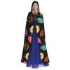 BREAUX Donut print Halloween cape, Halloween cape, Halloween hooded cape, adult party decoration cape view 2