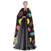 BREAUX Donut print Halloween cape, Halloween cape, Halloween hooded cape, adult party decoration cape view 3