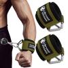 J Bryant Fitness Wrist Cuffs for Cable Machines  Heavy Duty Adjustable Wrist Straps with 7mm Neoprene Padding for Strength Training, Pull Exercises, and Forearm Support (Green, Large) view 1