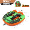 SFIHOME Inflatable Towable Tube for Boating, 2-Person Safety Inflatable Boat Tubes and Towable, Quick Inflation & Deflation, Max Load 1300lbs view 2