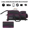 Goloni 3 Ball Bowling Bags with Wheels - Rolling Bowling Bag for 3 Balls & Accessories - Retractable Handle (38") view 3