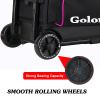 Goloni 3 Ball Bowling Bags with Wheels - Rolling Bowling Bag for 3 Balls & Accessories - Retractable Handle (38") view 4