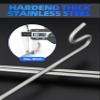 BLUEWING 20in Super Heavy Duty Dehooker Push and Pull Fishing Hook Remover Tools Stainless Steel/Aluminum Alloy Fish Dehooking Tool for Shark Marlin Giant Grouper, Silver view 4